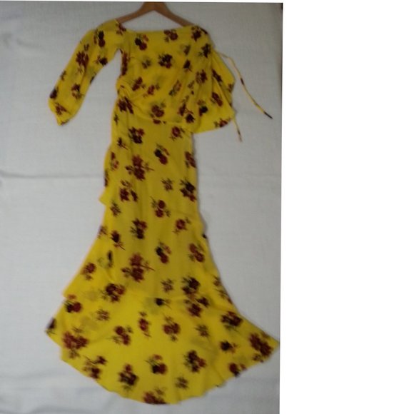 A.L.C. Florence One-Shoulder Ruched Ruffled Dress - Picture 12 of 14